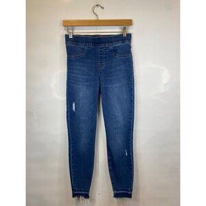 Spanx Petite Distressed Ankle Skinny Denim Jean Jegging Women's Size Small